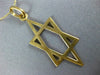 ESTATE LARGE 14KT YELLOW GOLD 3D CLASSIC STAR OF DAVID FLOATING PENDANT #535