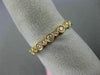 ESTATE .45CT ROUND DIAMOND 18KT ROSE GOLD 3D FILIGREE MILGRAIN ETERNITY RING 2mm