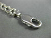 ESTATE LONG WIDE 14K WHITE GOLD HANDCRAFTED DOUBLE DESIGN ITALIAN BRACELET 22775