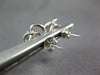 2CT DIAMOND & AAA PINK SAPPHIRE 14K WHITE GOLD OVAL & ROUND FLOWER STUD EARRINGS
