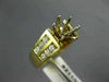 ESTATE .68CT DIAMOND 18KT YELLOW GOLD 3D 2 ROW SEMI MOUNT ENGAGEMENT RING #21108