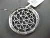 ESTATE LARGE 1.12CT DIAMOND 14KT WHITE GOLD CIRCULAR OPEN FILIGREE STAR PENDANT