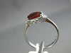 1.76CT DIAMOND & AAA GARNET 14KT WHITE GOLD CUSHION & ROUND SQUARE FILIGREE RING