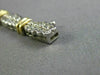 ESTATE 3.36CT DIAMOND 14K WHITE & YELLOW GOLD TWO ROW SEMI BEZEL TENNIS BRACELET