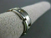 ESTATE WIDE 14KT WHITE GOLD SOLID BRICK LOOK MENS WEDDING RING HANDSOME!! #1007
