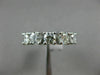 ESTATE 1.35CT DIAMOND 14K WHITE GOLD 3D FIVE STONE WEDDING ANNIVERSARY RING 2058