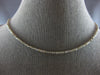 ESTATE 11.71CT GRAY DIAMOND 18KT WHITE GOLD BY THE YARD ETERNITY TENNIS NECKLACE