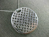 LARGE 3.71CT DIAMOND & AAA PINK SAPPHIRE 18KT WHITE GOLD ROUND STAR LOVE PENDANT