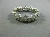 WIDE 2.88CT DIAMOND 14KT WHITE GOLD 3D ZIG ZAG ETERNITY WEDDING ANNIVERSARY RING