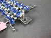 LARGE 79.21CT DIAMOND & CABOCHON TANZANITE 18KT WHITE GOLD OVAL TENNIS BRACELET