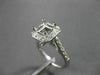 ESTATE WIDE .71CT DIAMOND 14KT WHITE GOLD SEMI MOUNT ENGAGEMENT RING #22027