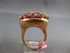 EXTRA LARGE 13.36CT AAA AQUAMARINE & AAA AMETHYST 14KT ROSE GOLD CIRCULAR RING