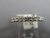 1.29CT DIAMOND 14K WHITE GOLD SHARED PRONG ETERNITY 3mm WEDDING ANNIVERSARY RING