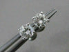 ESTATE .85CTW DIAMOND 5MM STUD 14KT WHITE GOLD SCREWBACK EARRINGS FG VSSI #21269