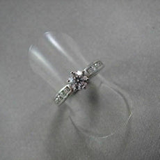 ANTIQUE 14K WHITE GOLD 6MM .91CT DIAMOND ENGAGEMENT RING SIMPLE & BEAUTIFUL!!!!
