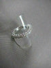 ANTIQUE 4MM 3.55CT DIAMOND ETERNITY 14KT WHITE GOLD RING WITH DIAMONDS ON SIDE!!
