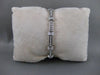 ESTATE 1.0CT DIAMOND 14KT WHITE GOLD RECTANGULAR FILIGREE MILGRAIN BRACELET #571