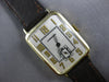 ANTIQUE LARGE 14KT YELLOW GOLD 3D RECTANGULAR LONGINES MENS WATCH #27972