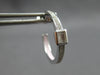 .31CT DIAMOND 14KT WHITE GOLD 3D CLASSIC ROUND & BAGUETTE HOOP HANGING EARRINGS