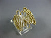 ESTATE LARGE .60CT DIAMOND 18KT YELLOW GOLD 3D MULTI ROW INFINITY SWIRL FUN RING