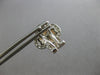 .30CT DIAMOND & AAA CORAL 14K WHITE GOLD MULTI HEART FLOWER CLIP EARRINGS #28202