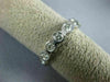 ESTATE 1.05CT DIAMOND 14K WHITE GOLD 3D ETERNITY WEDDING ANNIVERSARY RING #16998