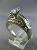 EXTRA WIDE 1.45CT ROUND & BAGUETTE DIAMOND 14KT WHITE GOLD 3D ENGAGEMENT RING