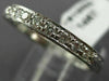 ESTATE .30CT DIAMOND 14KT WHITE GOLD FILIGREE ETERNITY ANNIVERSARY RING #19885