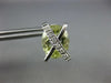 11.45CT DIAMOND & AAA GREEN AMETHYST 14K WHITE GOLD OVAL & ROUND X STUD EARRINGS