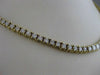 ESTATE 11.0CTW DIAMOND 18KT YELLOW GOLD GRADUATED TENNIS NECKLACE F/G VVS #20994