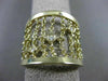 ESTATE WIDE .16CT DIAMOND 14K YELLOW GOLD DIAMOND BY THE YARD FLEXIBLE LOVE RING