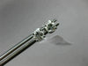 ESTATE .87CT ROUND DIAMOND 14K WHITE GOLD CLASSIC 4 PRONG SOLITARE STUD EARRINGS