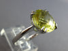 LARGE 8.0CT AAA LEMON QUARTZ 14KT WHITE GOLD 3D ROUND SOLITAIRE FUN RING #27891