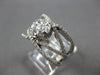 LARGE 1.15CT DIAMOND 14KT WHITE GOLD INVISIBLE CRISS CROSS INFINITY RING #27982