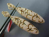 ESTATE LARGE 3.09CT NATURAL PINK DIAMOND 18K ROSE GOLD FILIGREE CLIP ON EARRINGS