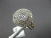 LARGE 1.27CT DIAMOND 18K WHITE & ROSE GOLD DOUBLE HALO FILIGREE ANNIVERSARY RING