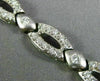ESTATE WIDE 2.80CT DIAMOND 14K WHITE GOLD 3D MATTE ETOILE TENNIS BRACELET #21539