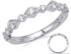 .31CT DIAMOND 14KT WHITE GOLD CLASSIC 9 STONE MULTI LEAF FILIGREE MILGRAIN RING