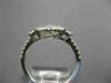 ESTATE .82CT DIAMOND 18K WHITE GOLD 3D ROUND & PRINCESS 4 STONE FLOWER HALO RING