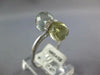 ESTATE 5.03CT DIAMOND & AAA GREEN AMETHYST 14KT WHITE GOLD 3D CLASSIC FUN RING