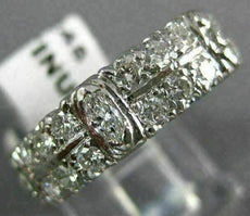 ANTIQUE 2.34CT OLD MINE DIAMOND PLATINUM ETERNITY WEDDING ANNIVERSARY RING 18245