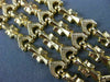 ANTIQUE WIDE 18KT YELLOW GOLD 3D MULTI ROW HANDCRAFTED FLORAL BRACELET #32312