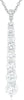 5.82CT DIAMOND 18K WHITE GOLD ROUND JOURNEY GRADUATING BAR LOVE FLOATING PENDANT