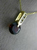 ESTATE 1.48CT DIAMOND & AAA GARNET 14KT YELLOW GOLD ROUND ETOILE PENDANT #22985