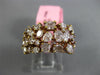 ESTATE WIDE 3.81CT PINK DIAMOND 18KT ROSE GOLD 3D MULTI SHAPE ANNIVERSARY RING