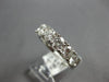 LARGE 2.0CT DIAMOND 14KT WHITE GOLD 7 STONE COMFORT FIT WEDDING ANNIVERSARY RING