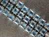 EXTRA LARGE 26.54CT DIAMOND & AAA AQUAMARINE 14KT WHITE GOLD MULTI ROW NECKLACE