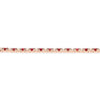 ESTATE 11.39CT DIAMOND & AAA RUBY 14K ROSE GOLD 3D CLASSIC ROUND TENNIS BRACELET