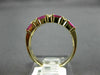 ESTATE 1.24CT DIAMOND & AAA RUBY 14KT YELLOW GOLD 3D CLASSIC ANNIVERSARY RING