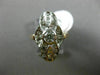 ANTIQUE WIDE .55CT ROUND DIAMOND 14KT ROSE GOLD 3D INFINITY SOLITARE LOVE RING